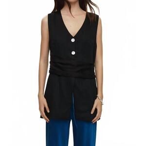 NEW MARLE hari vest in black